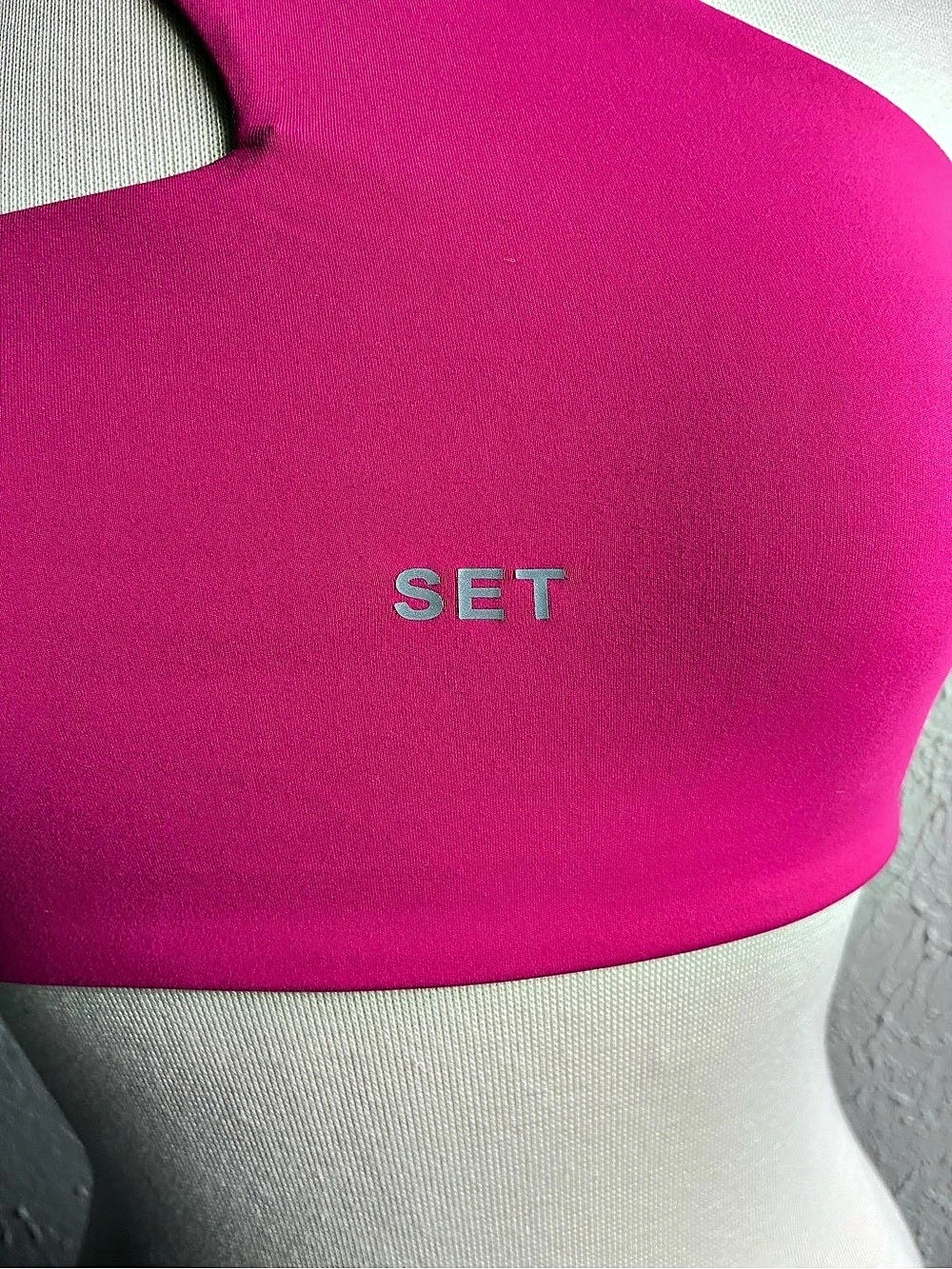 SET Active Luxform One Shoulder Sports Bra Pink Size S Athletic Top - Picture 3 of 10